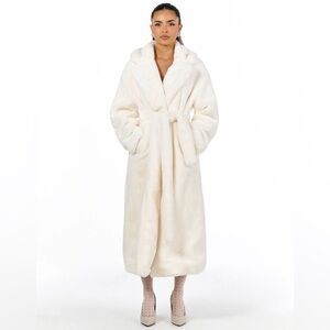 Naked Wardrobe Luxe Fur Coat